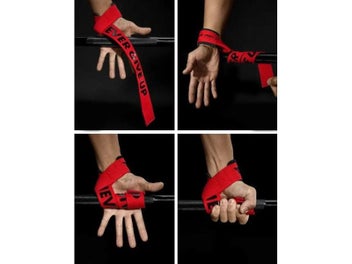 Listing 8 of 10 for MKAS 1 Pair Gym Lifting Straps Fitness Gloves Anti-slip Hand Wraps Wrist Straps