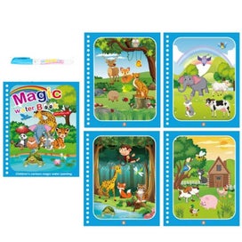 Listing 7 of 13 for 1 Book 1 Pen Reusable Coloring Book Water Painting Book Sensory Early Education