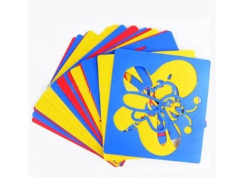 Listing 6 of 9 for 22pcs Spirograph Drawing Toy Set Interlocking Gears Wheels Painting Drawing