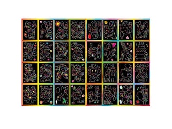 Listing 7 of 10 for 20Pcs/10Pcs Magic Scratch Art Doodle Pad Sand Painting Cards Early Educational
