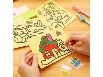 Listing 8 of 10 for 20Pcs/10Pcs Magic Scratch Art Doodle Pad Sand Painting Cards Early Educational