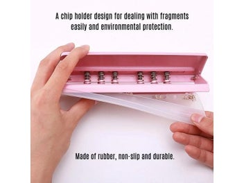 Listing 5 of 10 for Adjustable 6-Hole Desktop Puncher With 6 Sheet Capacity For A4 A5 A6 B7 Dairy