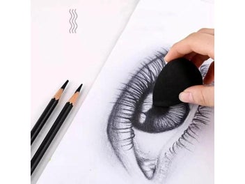 Listing 4 of 10 for Artist Blending Sponge Professional Washable Sketch Rubbing Sponge Reusable