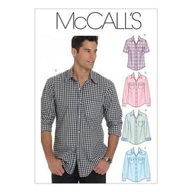 Listing 1 of 2 for McCalls Pattern 6044 Men's Shirts SML-MED-LRG
