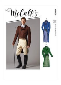 Listing 1 of 4 for McCalls Pattern 8135 Men's Coats 46-48-50-52