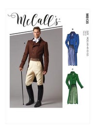 Listing 4 of 4 for McCalls Pattern 8135 Men's Coats 46-48-50-52