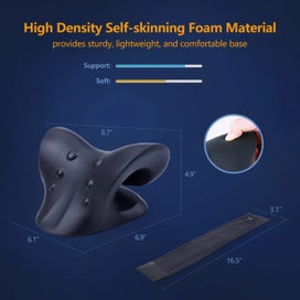 Listing 3 of 6 for NEW C Shape Neck Stretcher Cervical Traction Device Chiropractic Pillow