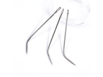 Listing 3 of 7 for 12pcs J TYPE Weaving Needle Hook /Sewing Needles For Human Hair Extension Hair