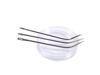 Listing 4 of 7 for 12pcs J TYPE Weaving Needle Hook /Sewing Needles For Human Hair Extension Hair