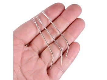 Listing 5 of 7 for 12pcs J TYPE Weaving Needle Hook /Sewing Needles For Human Hair Extension Hair