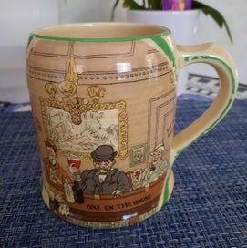 Listing 3 of 9 for Crown Ducal Ware Vintage Beer Tankard - Set of 6 - Rare to find set