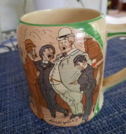 Listing 4 of 9 for Crown Ducal Ware Vintage Beer Tankard - Set of 6 - Rare to find set