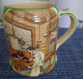 Listing 5 of 9 for Crown Ducal Ware Vintage Beer Tankard - Set of 6 - Rare to find set