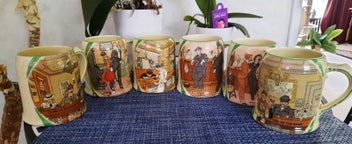 Listing 1 of 9 for Crown Ducal Ware Vintage Beer Tankard - Set of 6 - Rare to find set