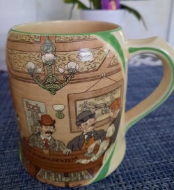 Listing 8 of 9 for Crown Ducal Ware Vintage Beer Tankard - Set of 6 - Rare to find set