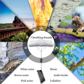 Listing 2 of 7 for Bone Conduction White Noise Machine Under Pillow Speaker Sleeping Aid White