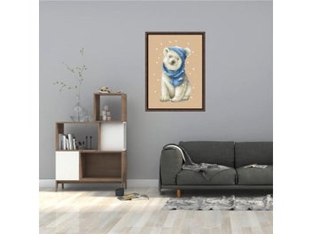 Listing 7 of 10 for White Bear Cross Stitch Kit Cute Animal18ct 14ct 11ct Flaxen Linen Fabric Cloth