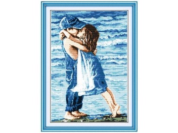 Listing 5 of 10 for Lovers Innocence Girl Boy Patterns Counted Cross Stitch Set 11CT 14CT 16CT