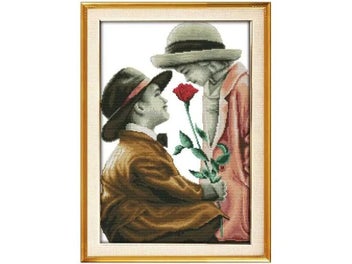 Listing 8 of 10 for Lovers Innocence Girl Boy Patterns Counted Cross Stitch Set 11CT 14CT 16CT