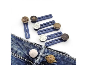 Listing 3 of 10 for 5PCS Metal Button Extender For Pants Jeans Waistband Adjuster