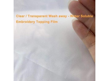 Listing 4 of 10 for PVA Water Soluble Film Embroidery Stabilizer DIY Embroidery Supplies