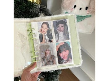 Listing 5 of 10 for Cartoon Plush A6 Kpop Binder Photocard Holder Idol Photo Album Photocards
