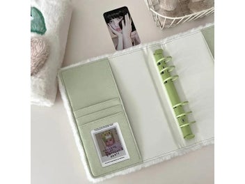 Listing 6 of 10 for Cartoon Plush A6 Kpop Binder Photocard Holder Idol Photo Album Photocards