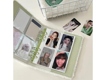Listing 7 of 10 for Cartoon Plush A6 Kpop Binder Photocard Holder Idol Photo Album Photocards