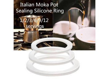 Listing 4 of 10 for Cup Coffee Pot Rubber Seal Ring Replacement Parts 1/2/3/6/9/12