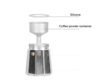 Listing 6 of 10 for Cup Coffee Pot Rubber Seal Ring Replacement Parts 1/2/3/6/9/12