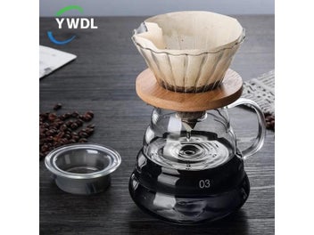 Listing 3 of 10 for 300/500/700ml Glass Coffee Pot With Filter Drip Brewing Hot Brewer