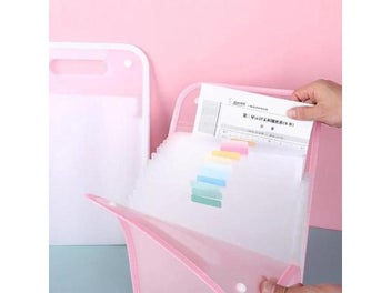 Listing 6 of 10 for A4 File Folder Large Capacity Portable Organ Bag Folder Document Storage