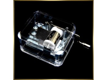 Listing 6 of 9 for Hand Operated Acrylic Music Box Creative Crafts Ornaments Birthday Gifts