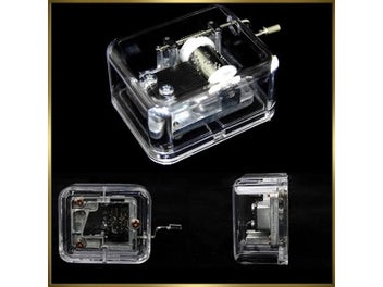 Listing 7 of 9 for Hand Operated Acrylic Music Box Creative Crafts Ornaments Birthday Gifts