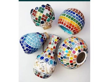 Listing 7 of 9 for 100 Pcs 1*1 Cm Transparent Glass Crystal Mosaic Tiles For Children's Diy