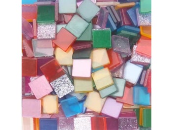 Listing 8 of 10 for 100pcs 1cm Square Resin Mosaic Tiles 0.2cm Thickness DIY Crafts Materials