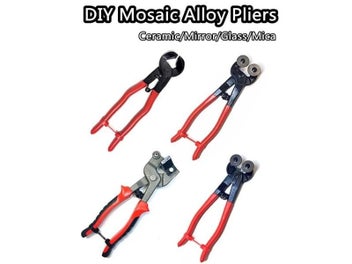 Listing 3 of 16 for DIY Mosaic Alloy Pliers For Tiles Cutting Tools Two Round Wheels Cutter DIY