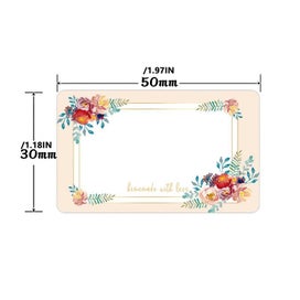 Listing 7 of 7 for 500Pcs/Roll Flowers Name Labels Kitchen Blank Stickers Refrigerator Freezer