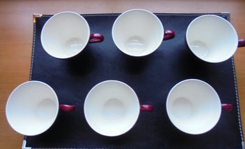 Listing 5 of 9 for J & G MEAKIN PLUM RED TULIP CUPS (x 6)