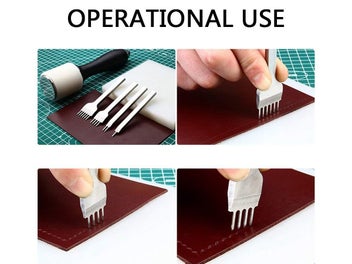 Listing 2 of 8 for Leather Craft Tool Hole Punches Lacing Stitching Punch Tool NZ Clearance