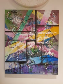 Listing 1 of 5 for Hand- painted, abstract, canvas board, 50x60 (cm) by Y.M Art