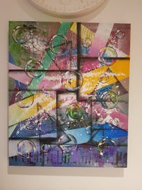 Listing 3 of 5 for Hand- painted, abstract, canvas board, 50x60 (cm) by Y.M Art