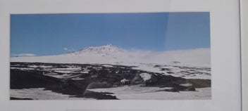 Listing 6 of 7 for Very rare photo of Mt Erebus by Sir Dave Dobbyn. With hand written note.