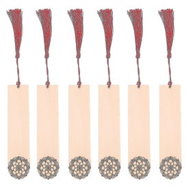 Listing 1 of 3 for 1 Bag Of 6pcs Wooden Blank Bookmarks Unfinished Bookmarks Gift Making Bookmarks