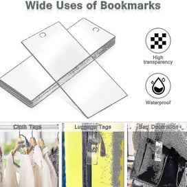 Listing 3 of 4 for 10 Sets Tassels Book Marks Blank Acrylic Bookmarks Tassels Decor Diy Bookmarks