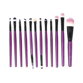 Listing 2 of 5 for 12 Pcs Makeup Brushes Kit Nylon Bristles Synthetic Soft Powder Brush Blush Brus