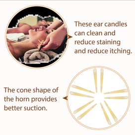 Listing 3 of 3 for 10 Pcs Beeswax Aromatherapy Ear Sticks Ear Wax Remover Ear Beeswax Cand