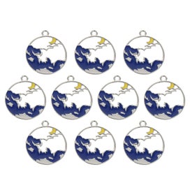 Listing 1 of 4 for 10 Pcs Scrapbook Embellishments Flower Flatback Beads Charm Diy Jewelry Metal P