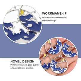 Listing 2 of 4 for 10 Pcs Scrapbook Embellishments Flower Flatback Beads Charm Diy Jewelry Metal P