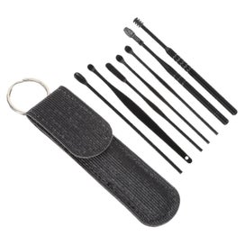 Listing 2 of 2 for 1 Set Earwax Removal Tools Ear Picking Spoon Tools Ear Cleaning Tools black